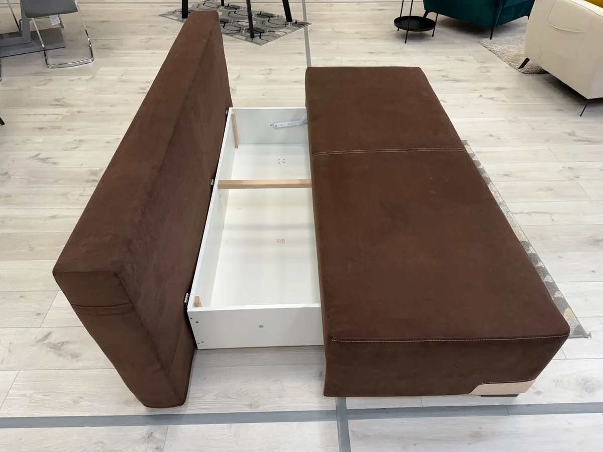 Julie Brown Double Sofa Bed 145cm x 200cm - Image 2