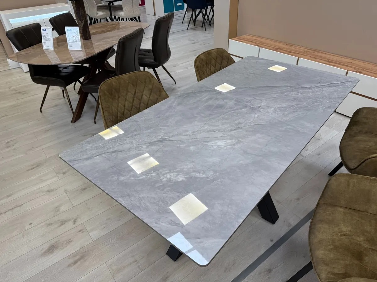 Cora Grey Dining Table - Image 2