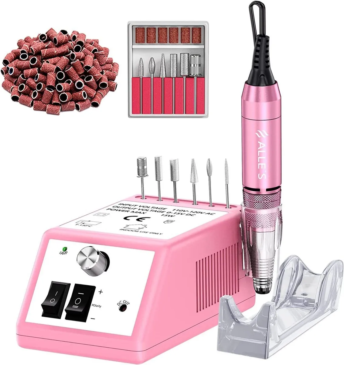 Electric Nail Drill Kit Acrylic Gel Nail Bits - Image 1