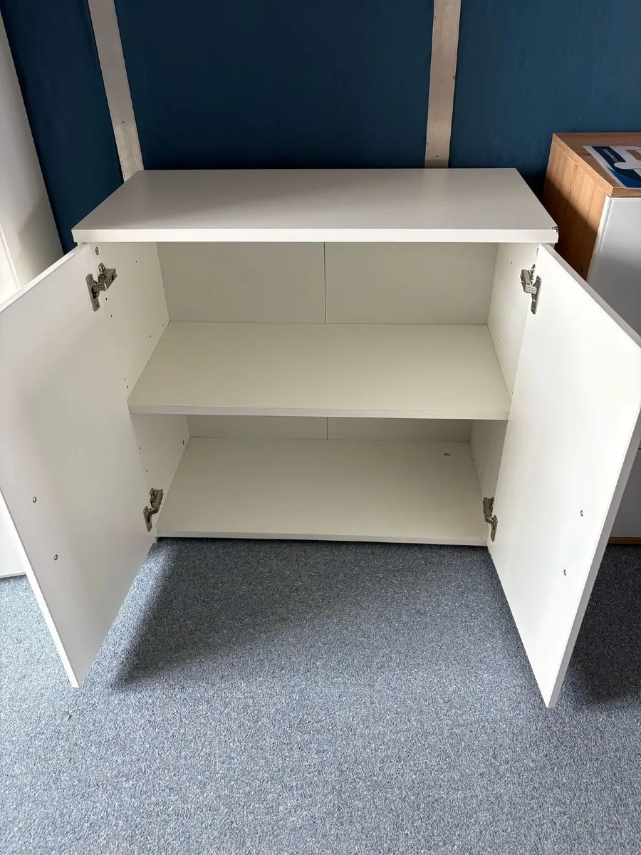 'Bush' Medium White Cupboard - £90 + VAT - Image 2