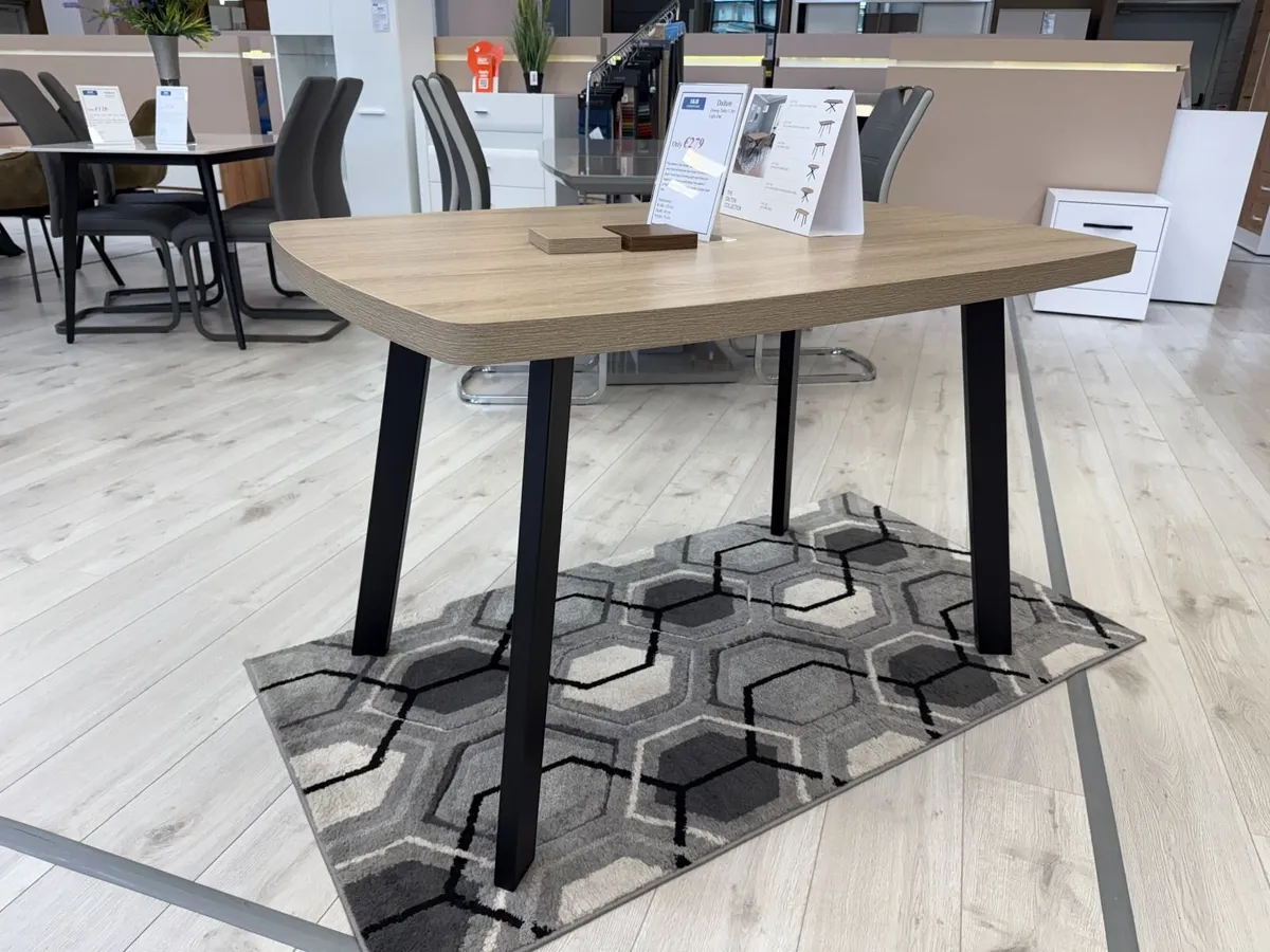 Light Oak Dining Table 120cm - Image 1