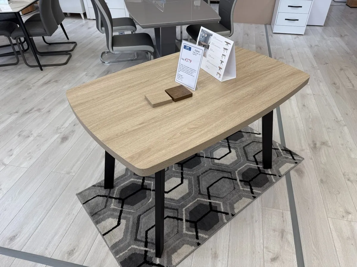 Light Oak Dining Table 120cm - Image 2