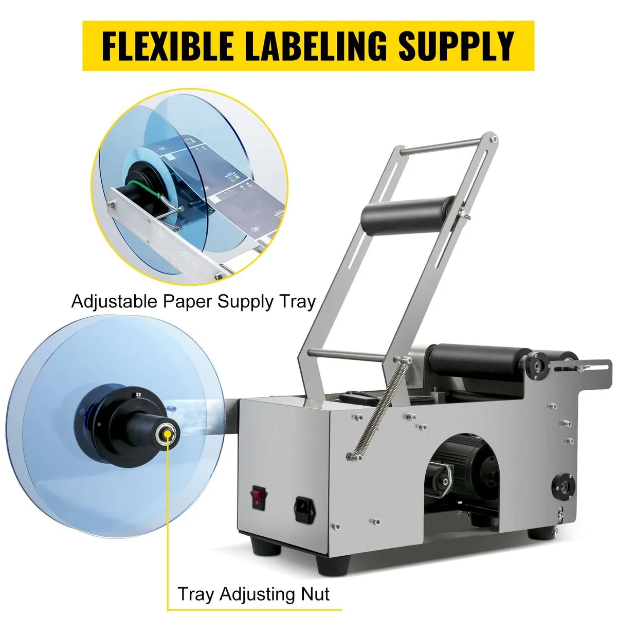 Semi Automatic Bottle Labeling Machine Round - Image 2