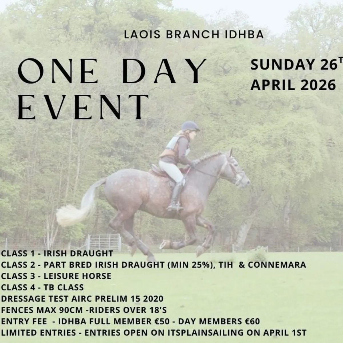 IDHBA Laois One Day Event
