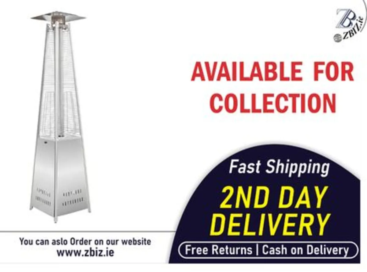 Gas Patio Heater Pyramid 13kW Outdoor Garden - Image 1
