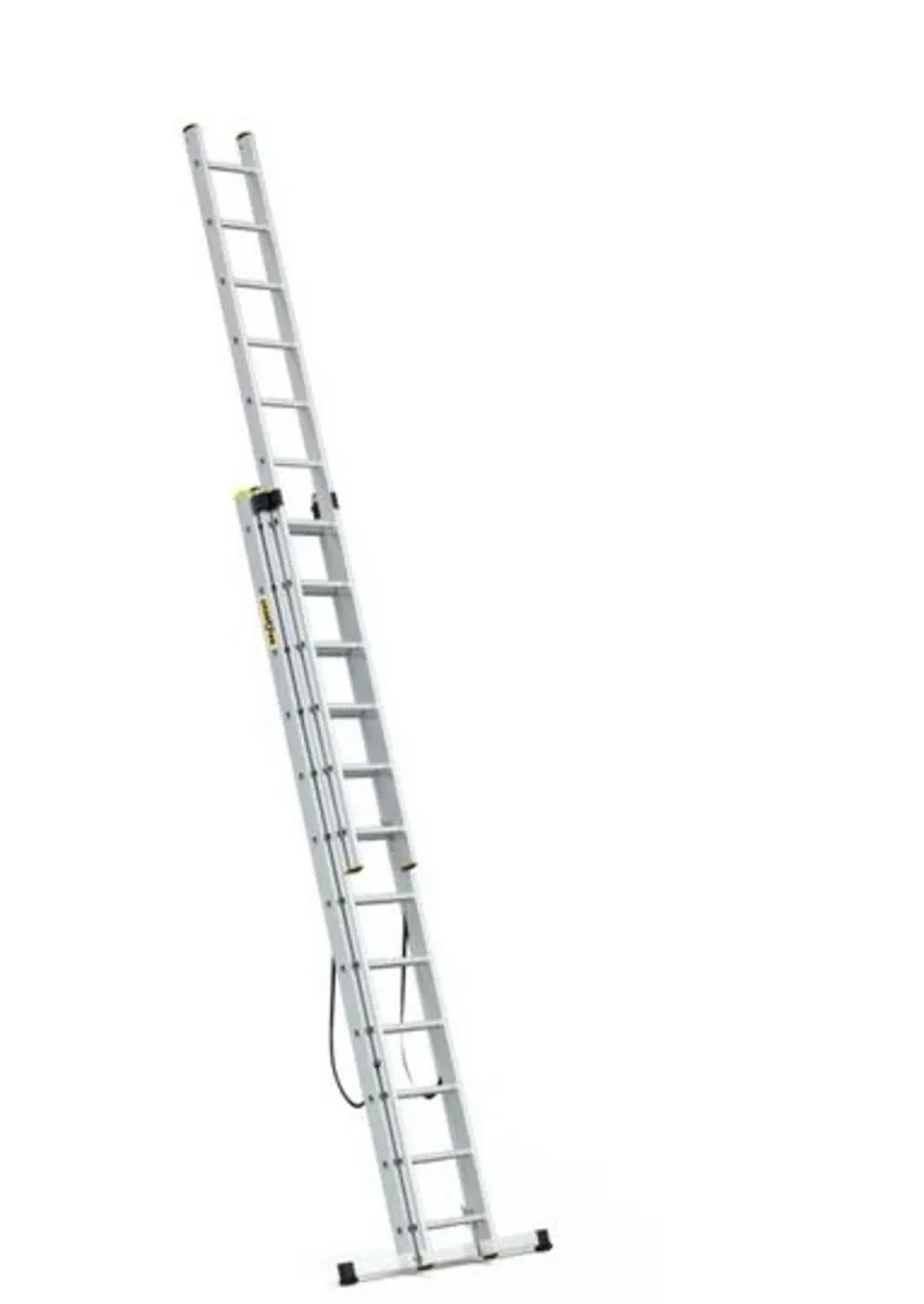 PRO 3-Section Aluminum Ladder, 3x12 Rungs - Image 3