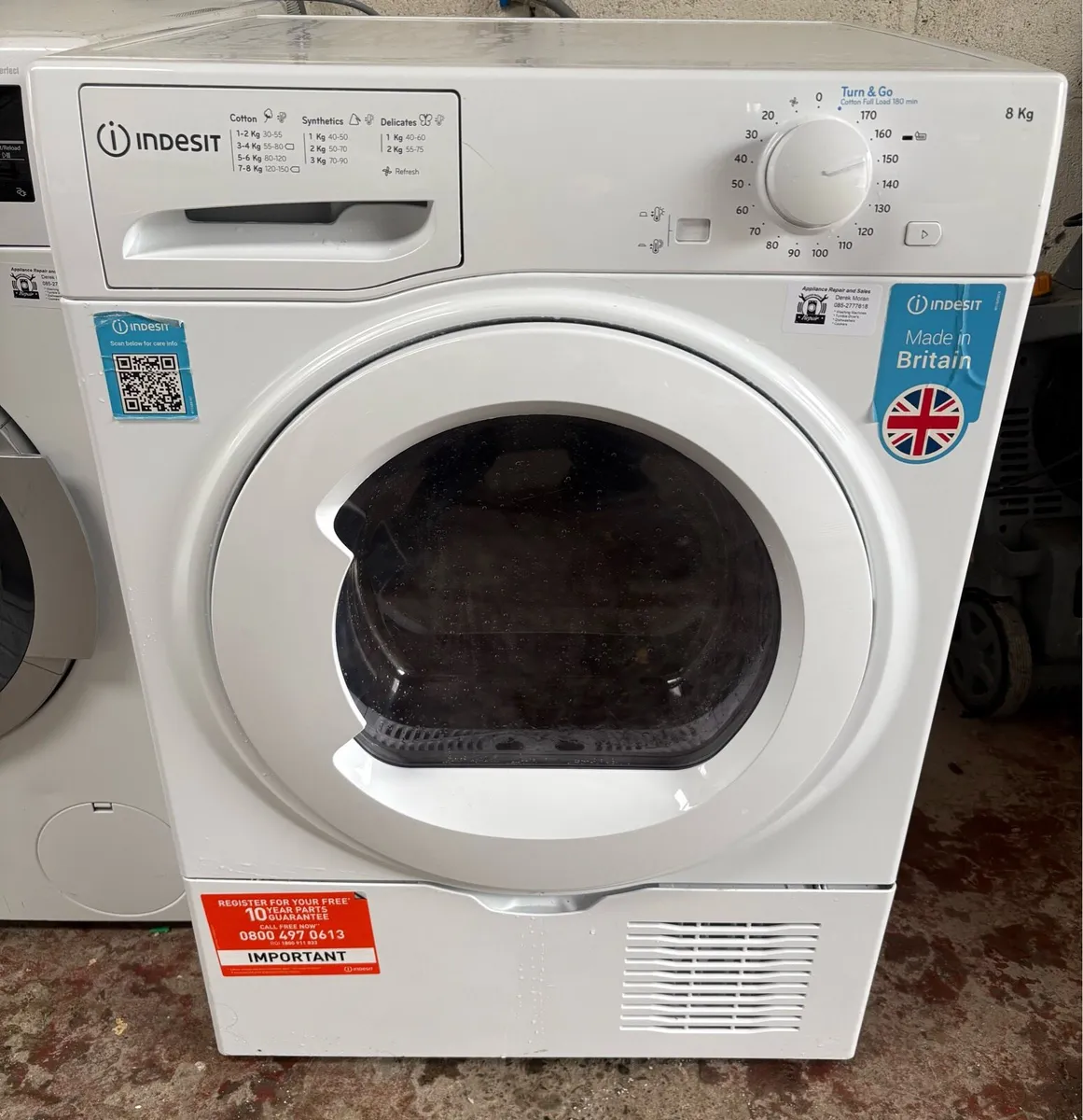 Indesit Condenser Dryer - 8kg Drum