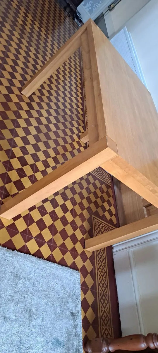 Heavy Solid Beech Kitchen Table - Image 3