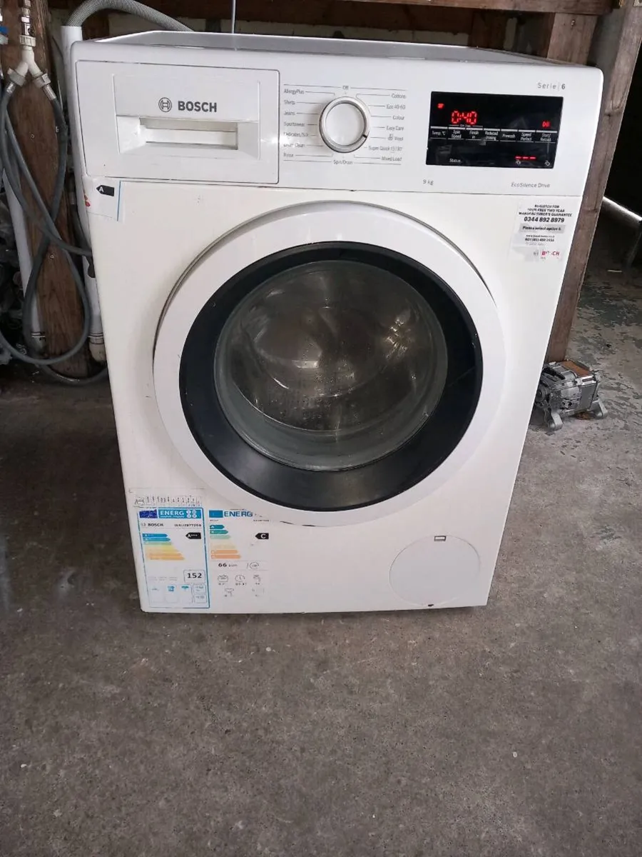 Bosch 9kg washing machine 1400 spin - Image 1