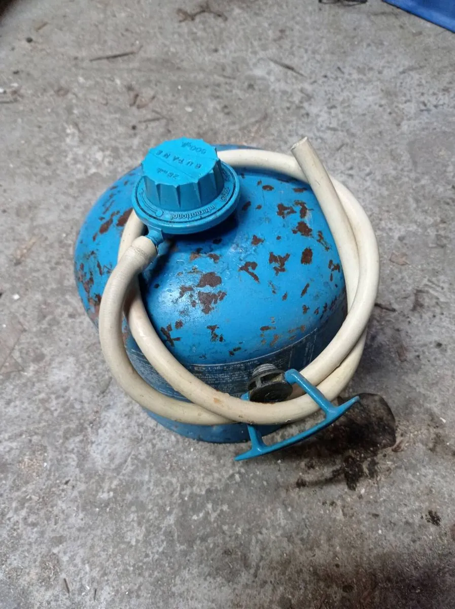 Camping Gas cylinder with regulator andhose - Image 1