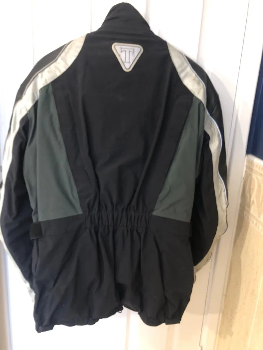 Biker gear Jacket- boots -gloves -magnet bike  bag - Image 2