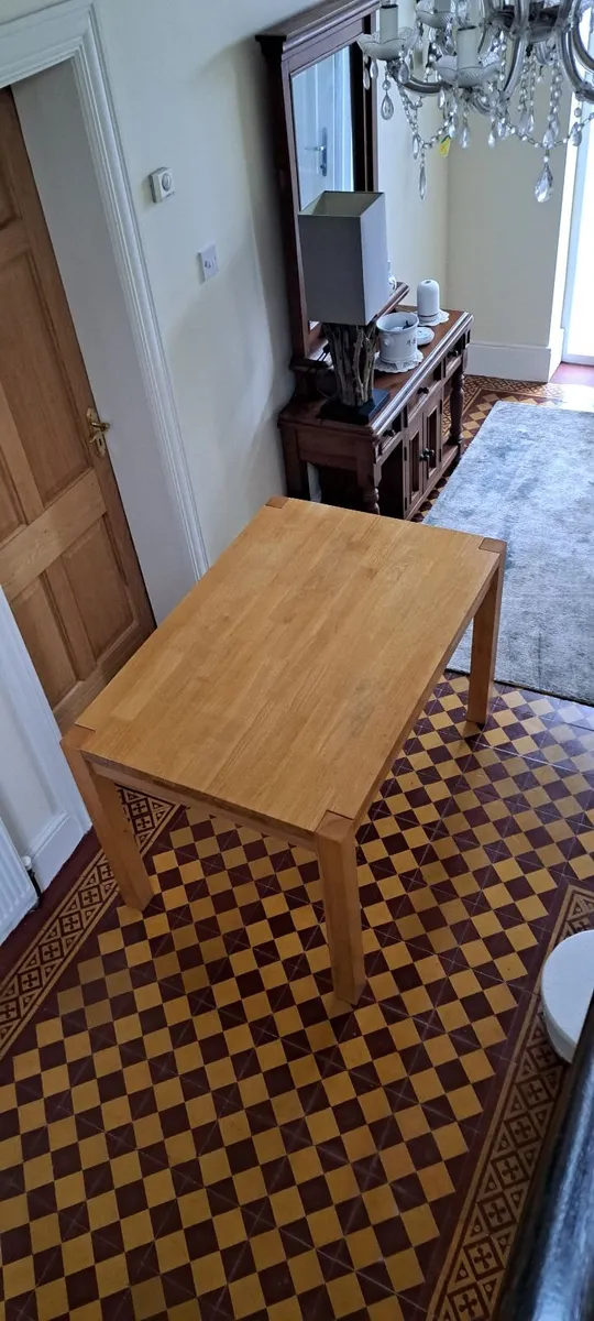 Heavy Solid Beech Kitchen Table - Image 4