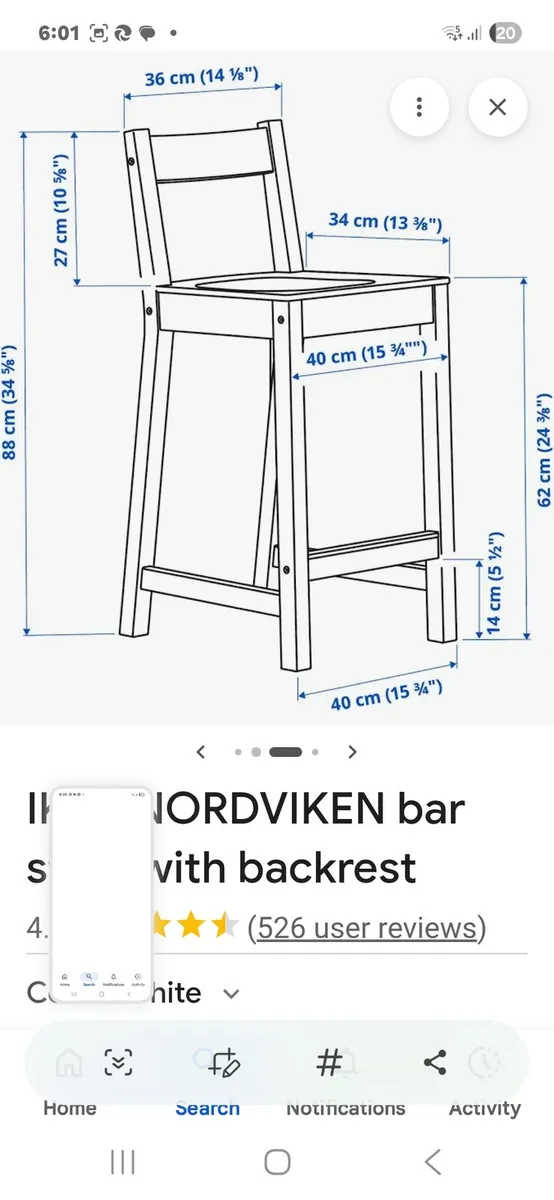 Kitchen island chairs - Image 3