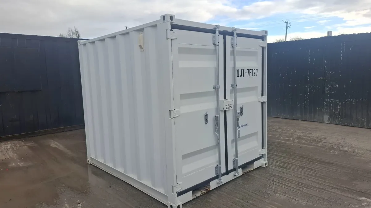 7ft Office Container – Window, Pedestrian Door - Image 1