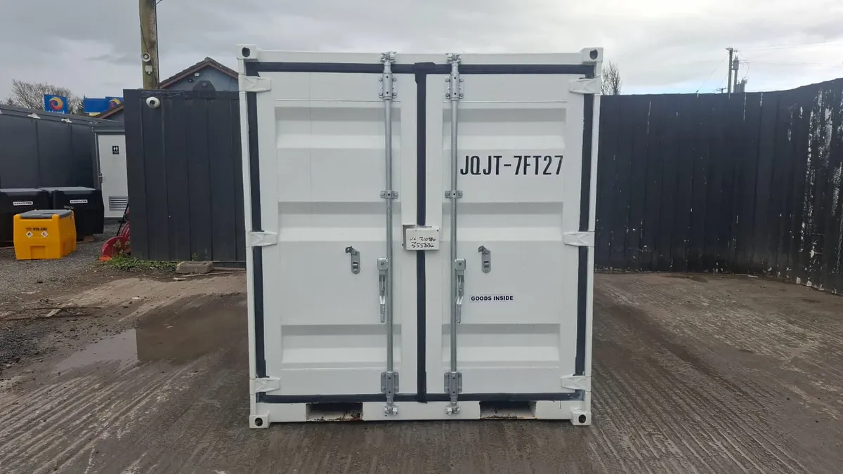 7ft Office Container – Window, Pedestrian Door - Image 2