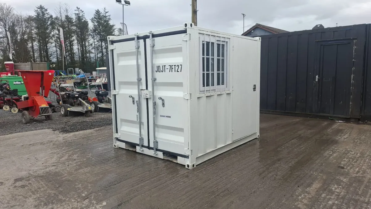7ft Office Container – Window, Pedestrian Door - Image 3