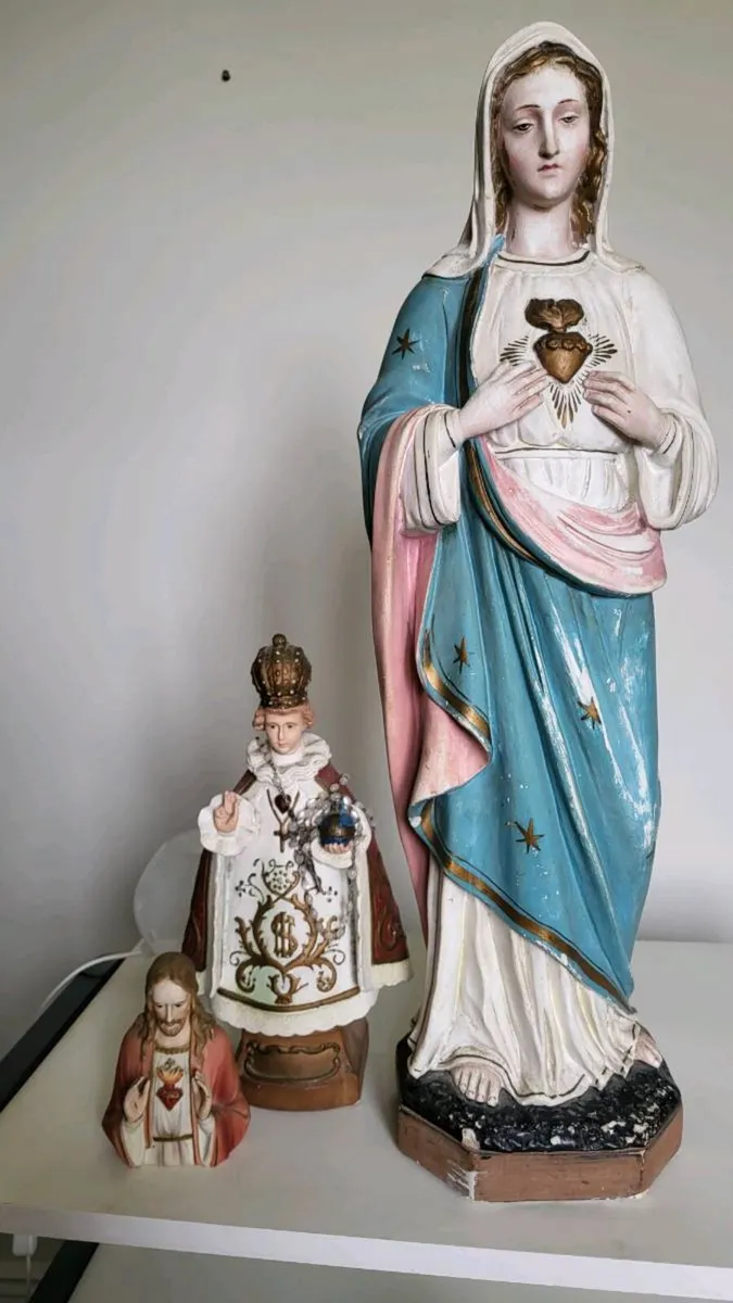 Religious Statues – Sacred Heart Mary, Child of Pr - Image 2