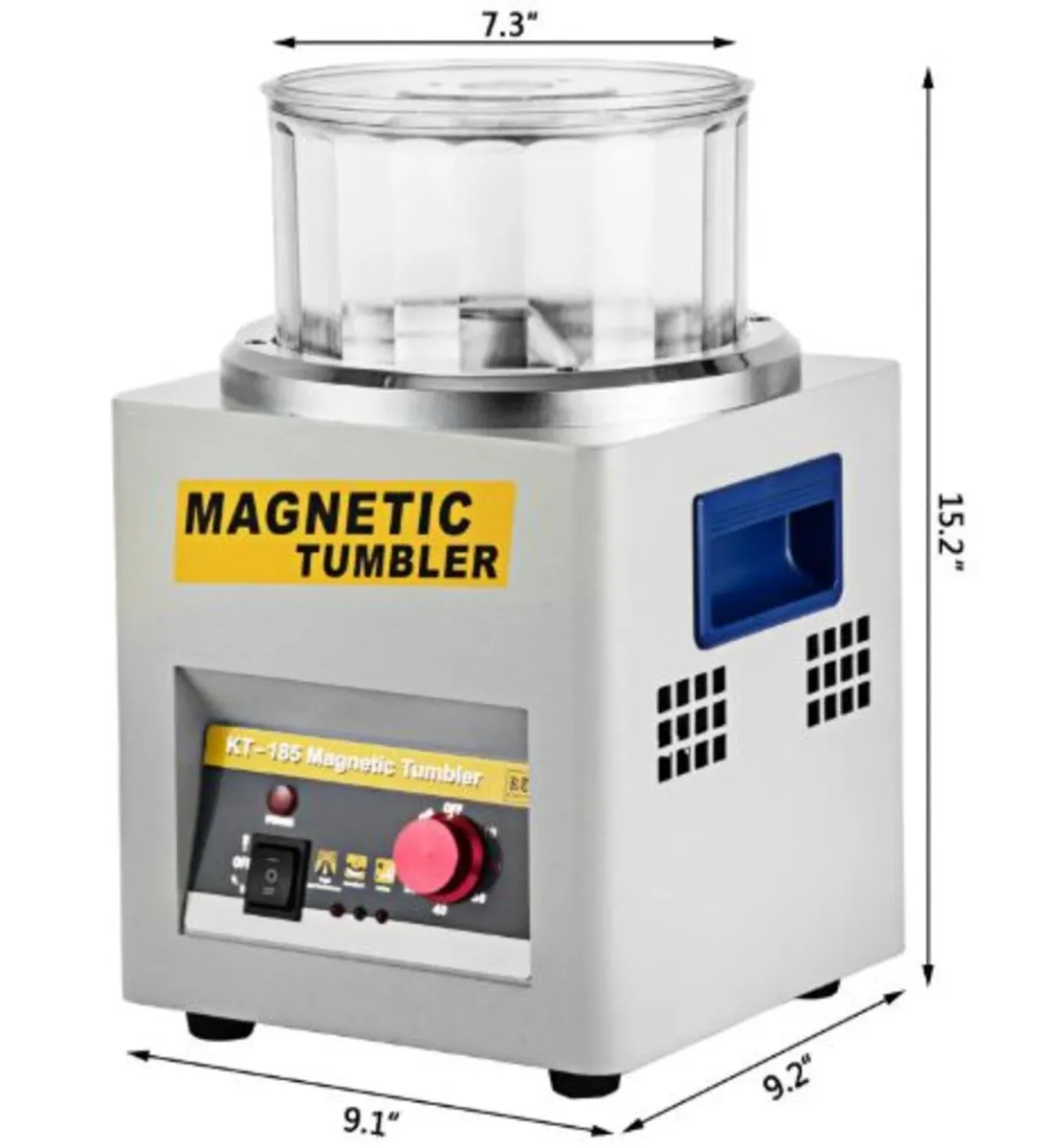 185 Magnetic Tumbler 180mm Jewelry Polisher Tumble - Image 4