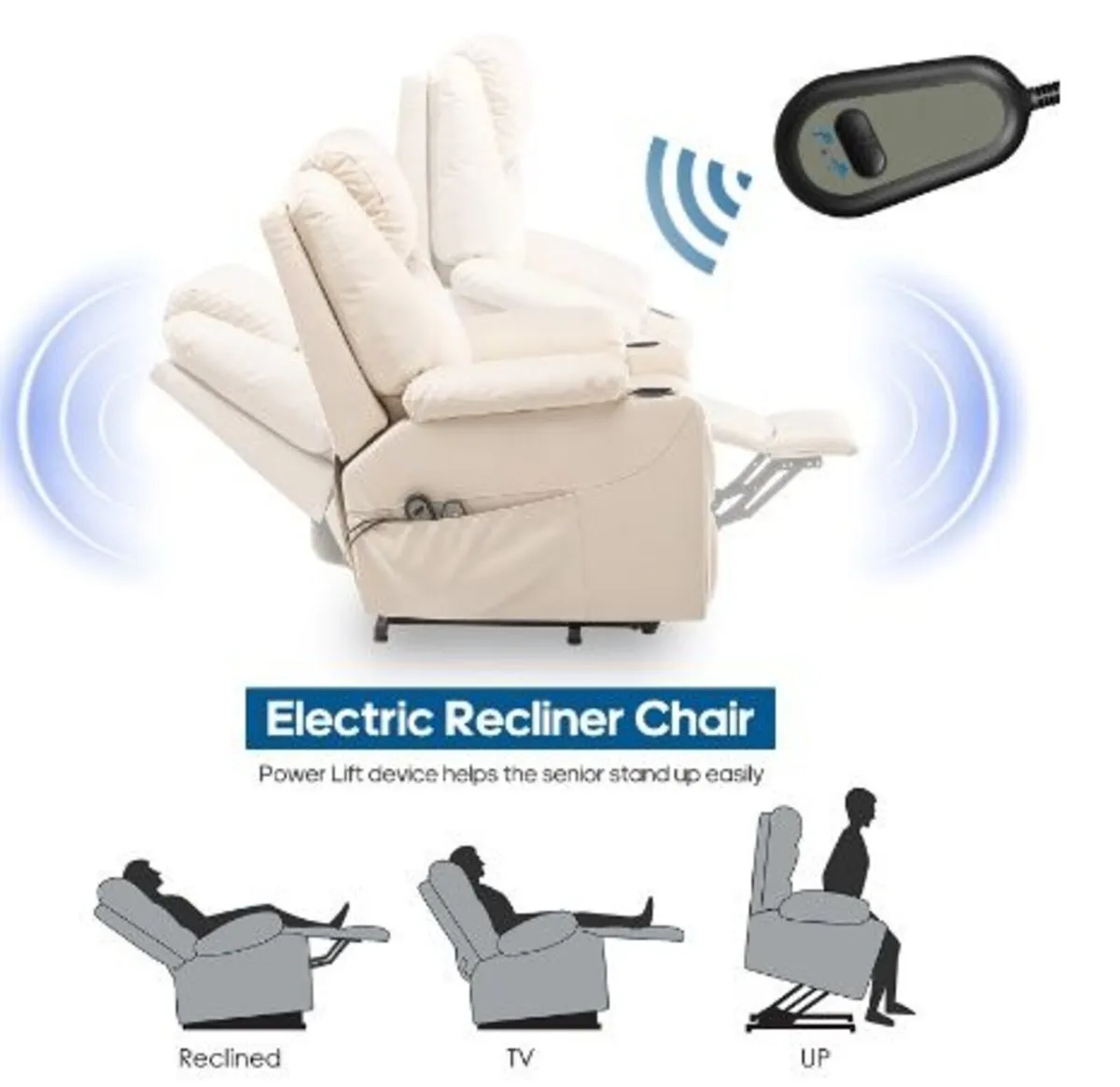 Massage Recliner Chair Electric Heat Vibration - Image 3