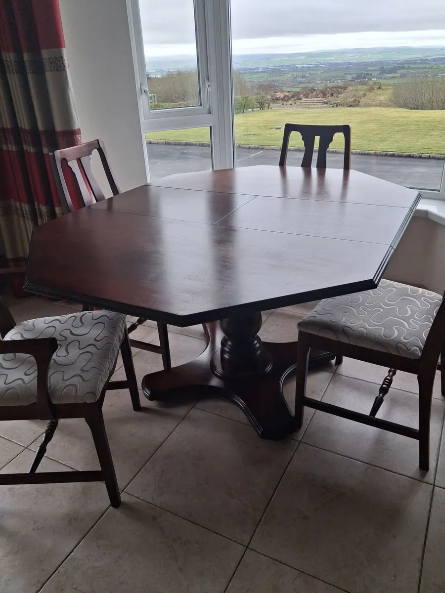Rossmore dinning table and 6 chairs - Image 1