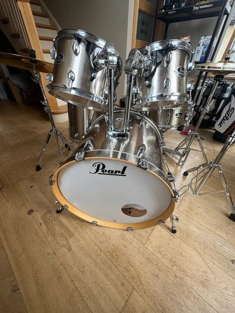 Pearl Export Drum Kit+Sabian Cymbols-Full set up - Image 2