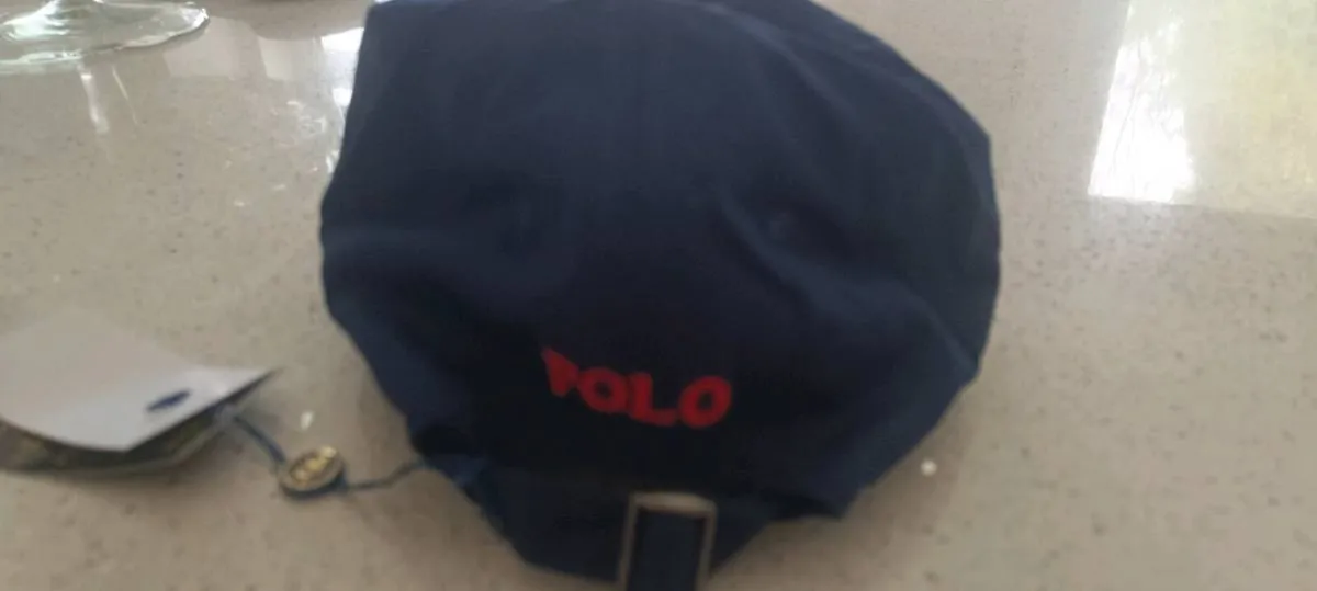 Ralph Lauren Cap Navy/ Red Logo - Image 3