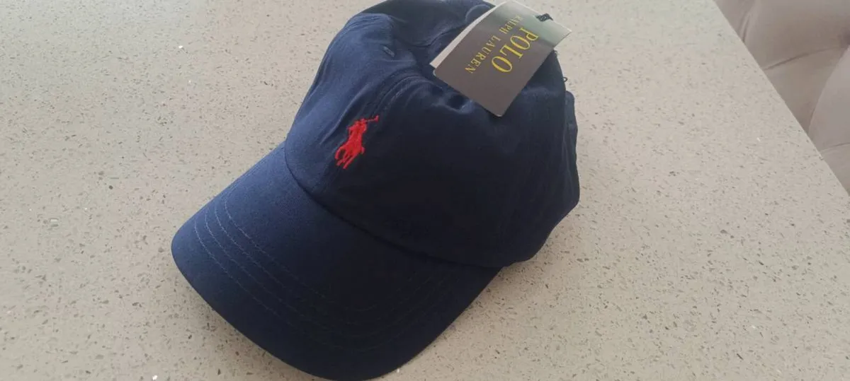 Ralph Lauren Cap Navy/ Red Logo - Image 1