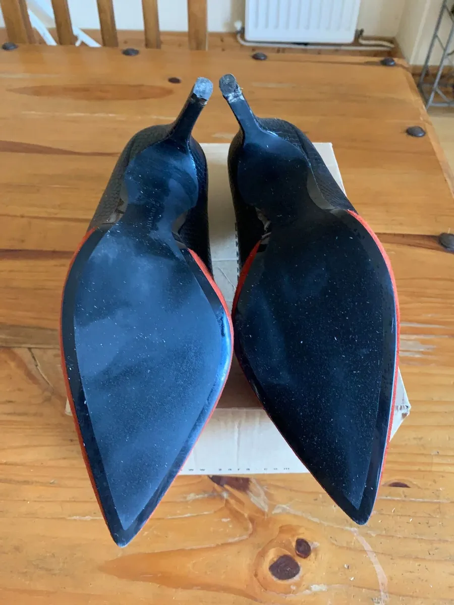 Stiletto Zara Leather Suede Shoes - Image 2