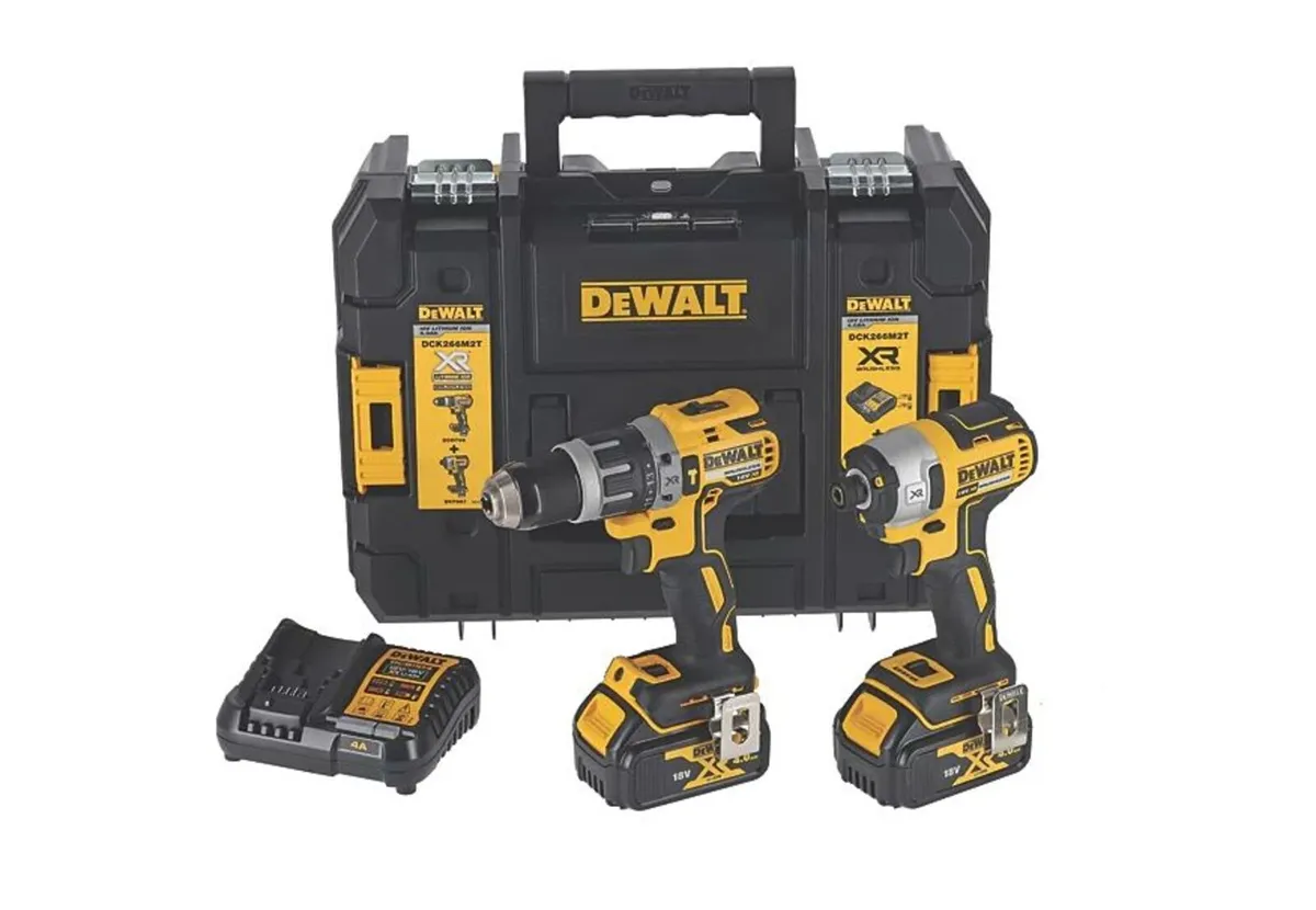 DeWalt DCK266M2T 18v DCD796 & DCF887 4ah Kit