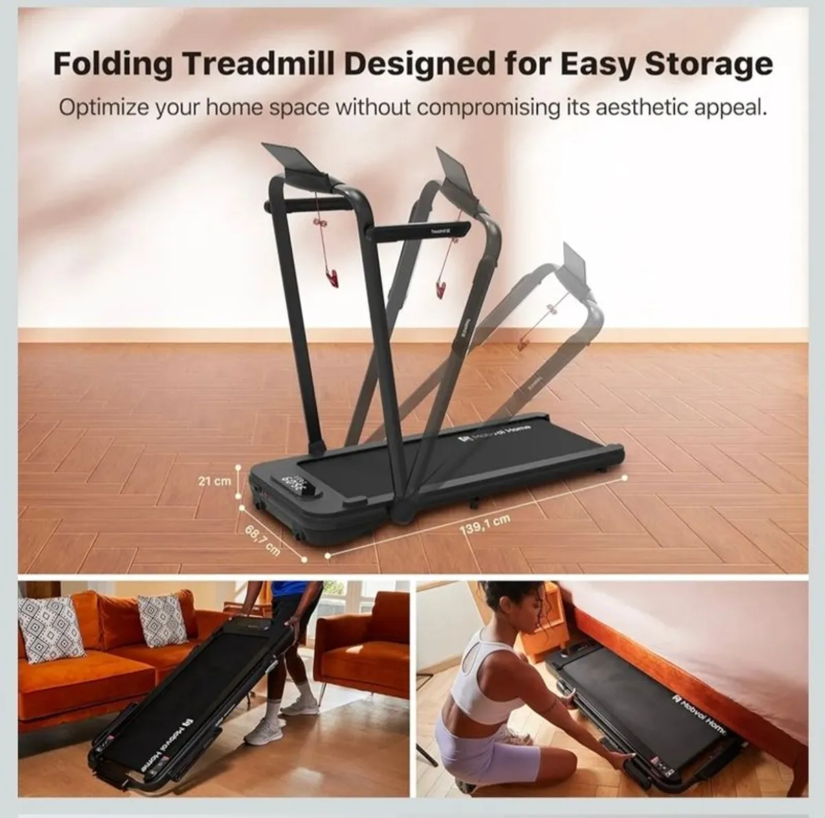 Folding Threadmill Running &  Walking Pad - Image 3