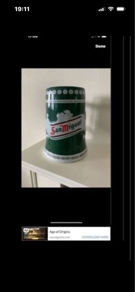 Rare San Miguel Ceramic Tankard - Image 1