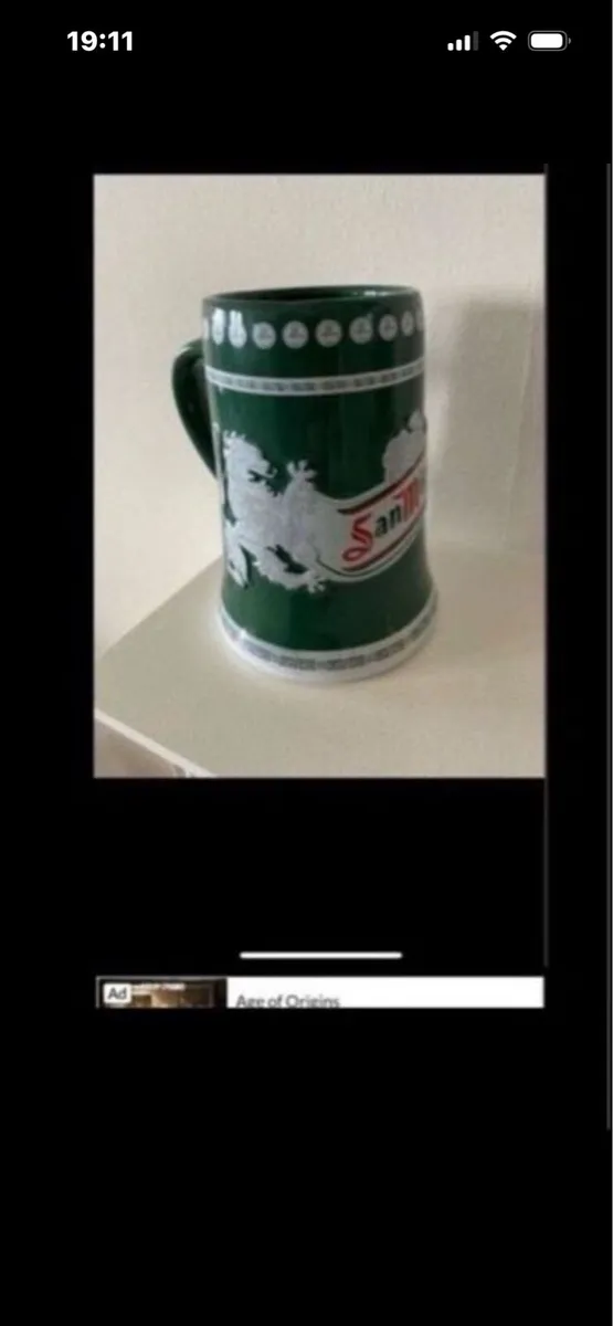 Rare San Miguel Ceramic Tankard - Image 3