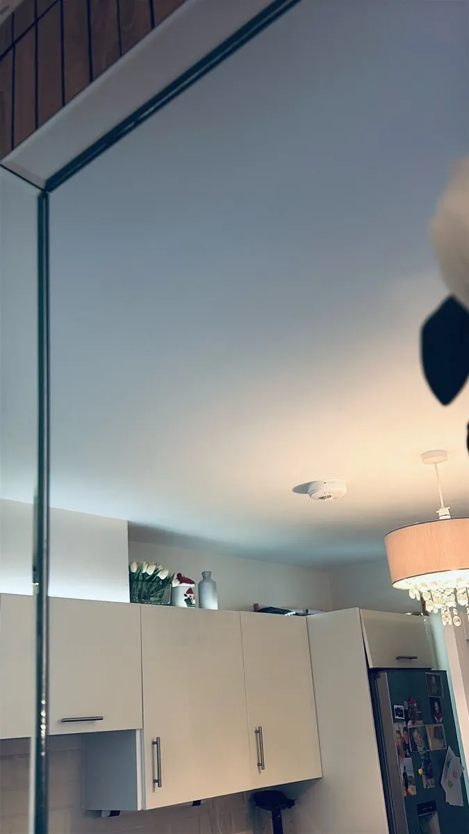 Large Bevelled Wall Mirror approx 31.5" x 23.5" - Image 3