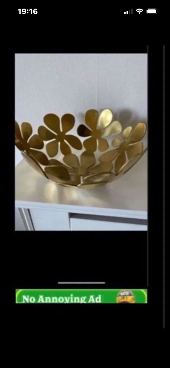 Vintage Brass Fruit Bowl - Image 4
