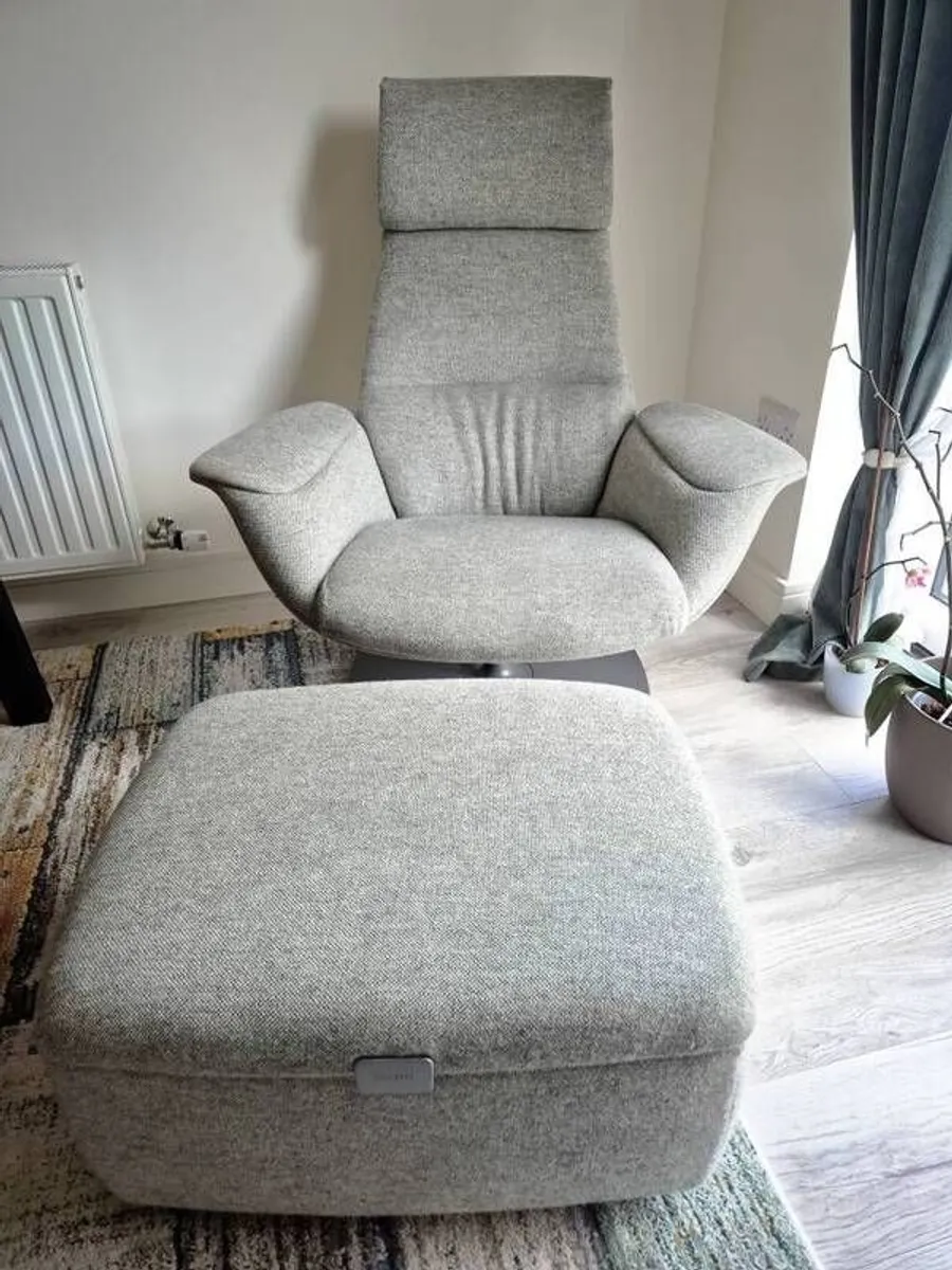 Authentic Coalesse Massaud Lounge Chair & Storage Ottoman (Designer) - Image 1