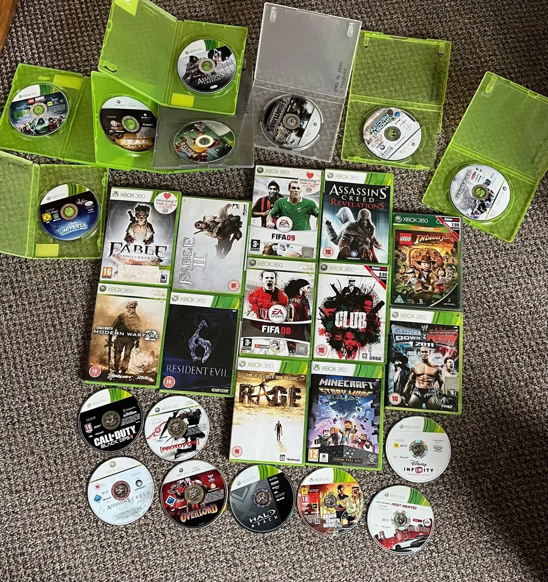 JOBLOT OF 71 game discs and 12 DVD discs - Image 3