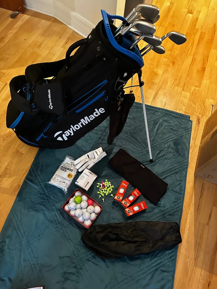 Ping golf clubs+TaylorMade bag & accessories - Image 1