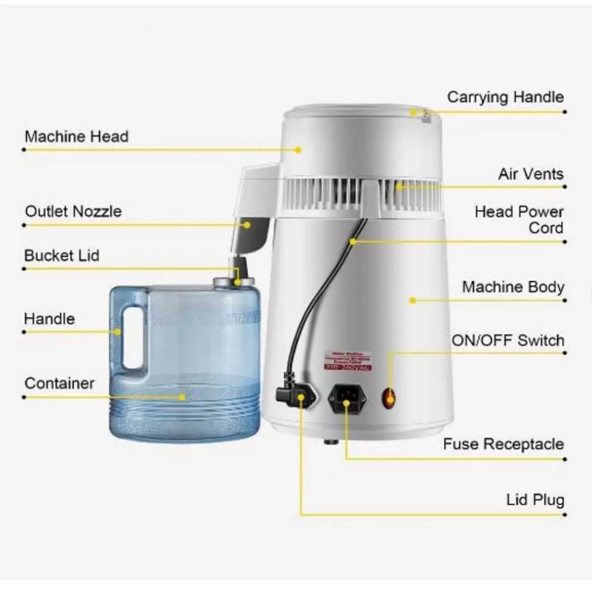 Pure Water Distiller 4L Stainless Steel Inner - Image 4