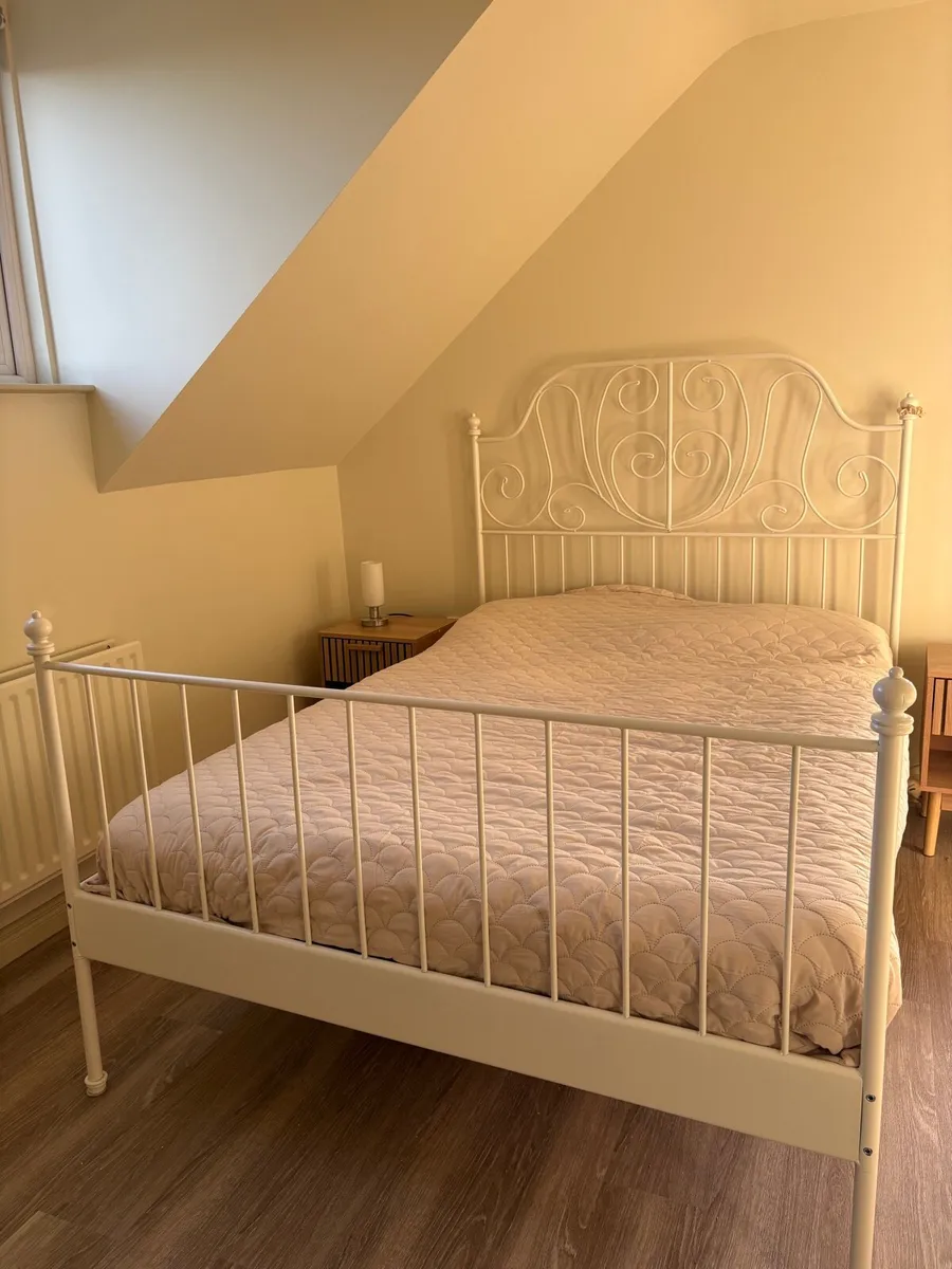 Bed frame; standard double metal (x2) - Image 2