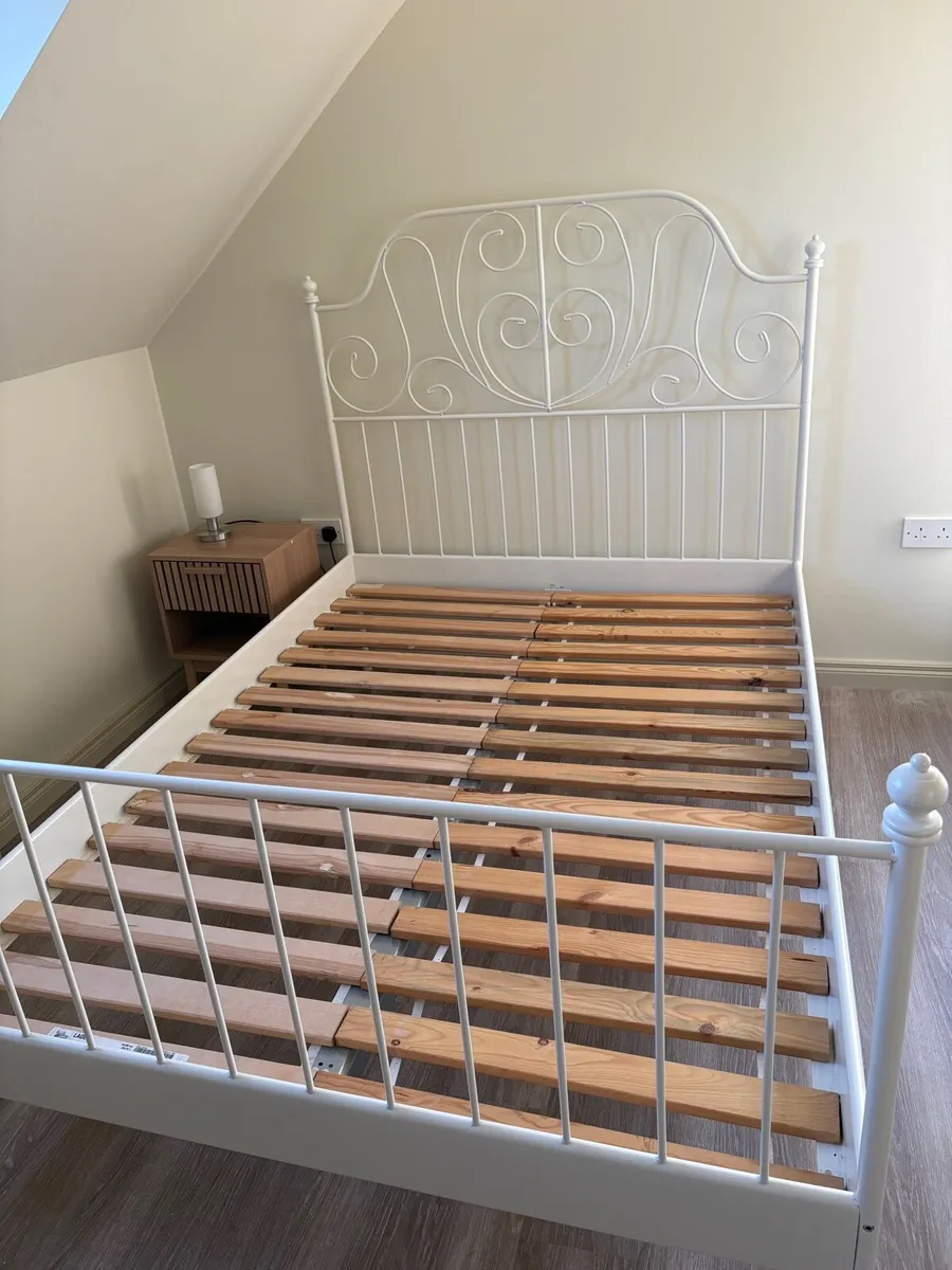 Bed frame; standard double metal (x2) - Image 4