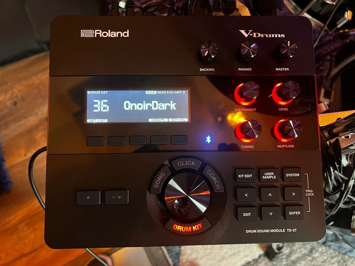Roland V drums with TD-27 module and extras - Image 4