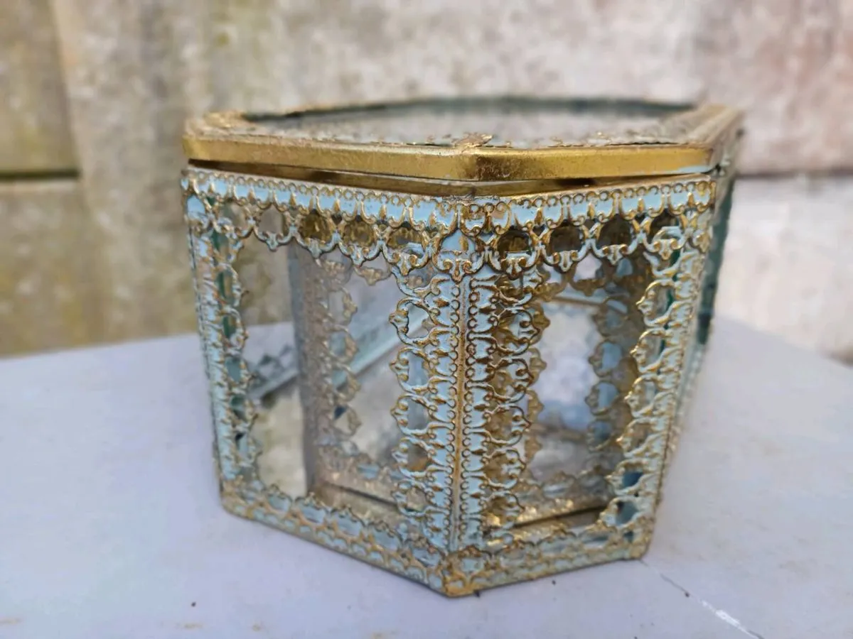 Antique Brass Jewelry Caskets - Image 4