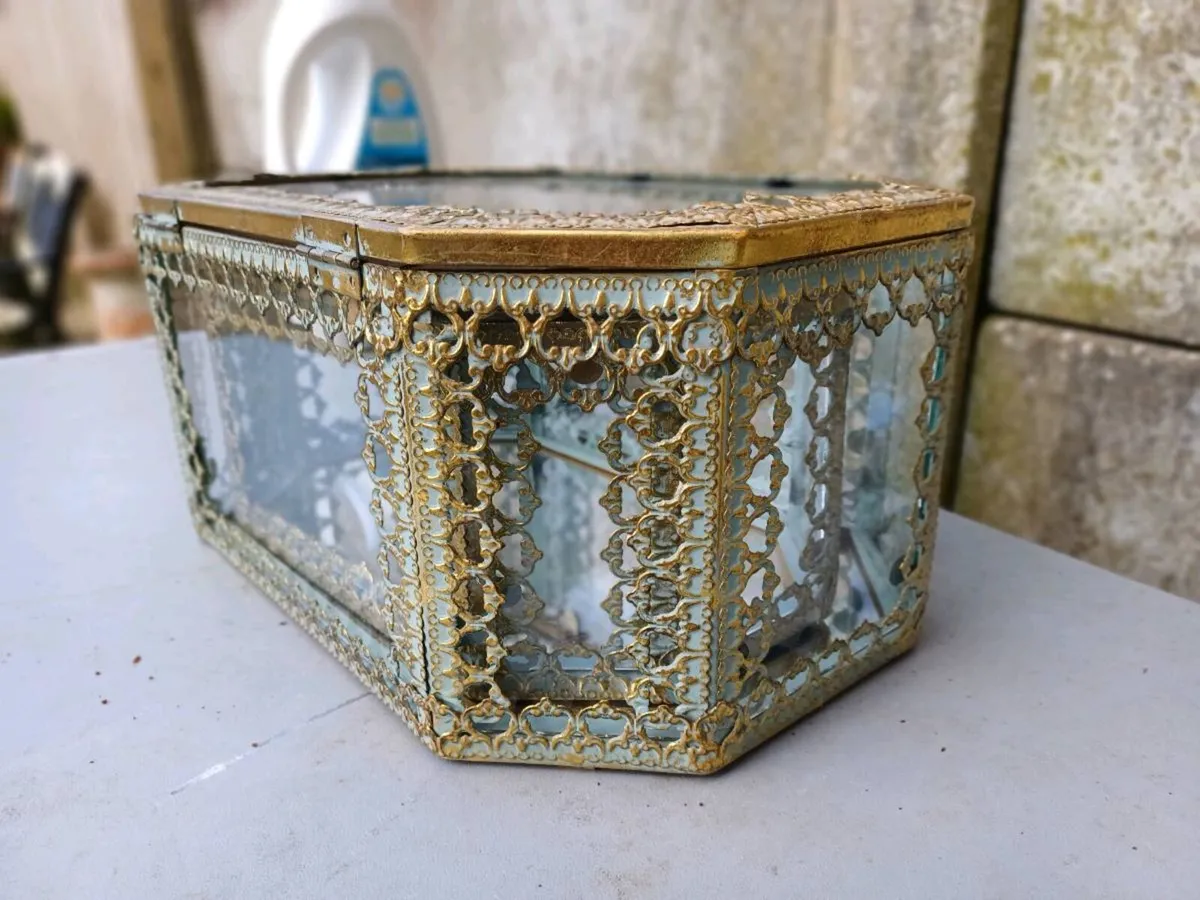 Antique Brass Jewelry Caskets - Image 3
