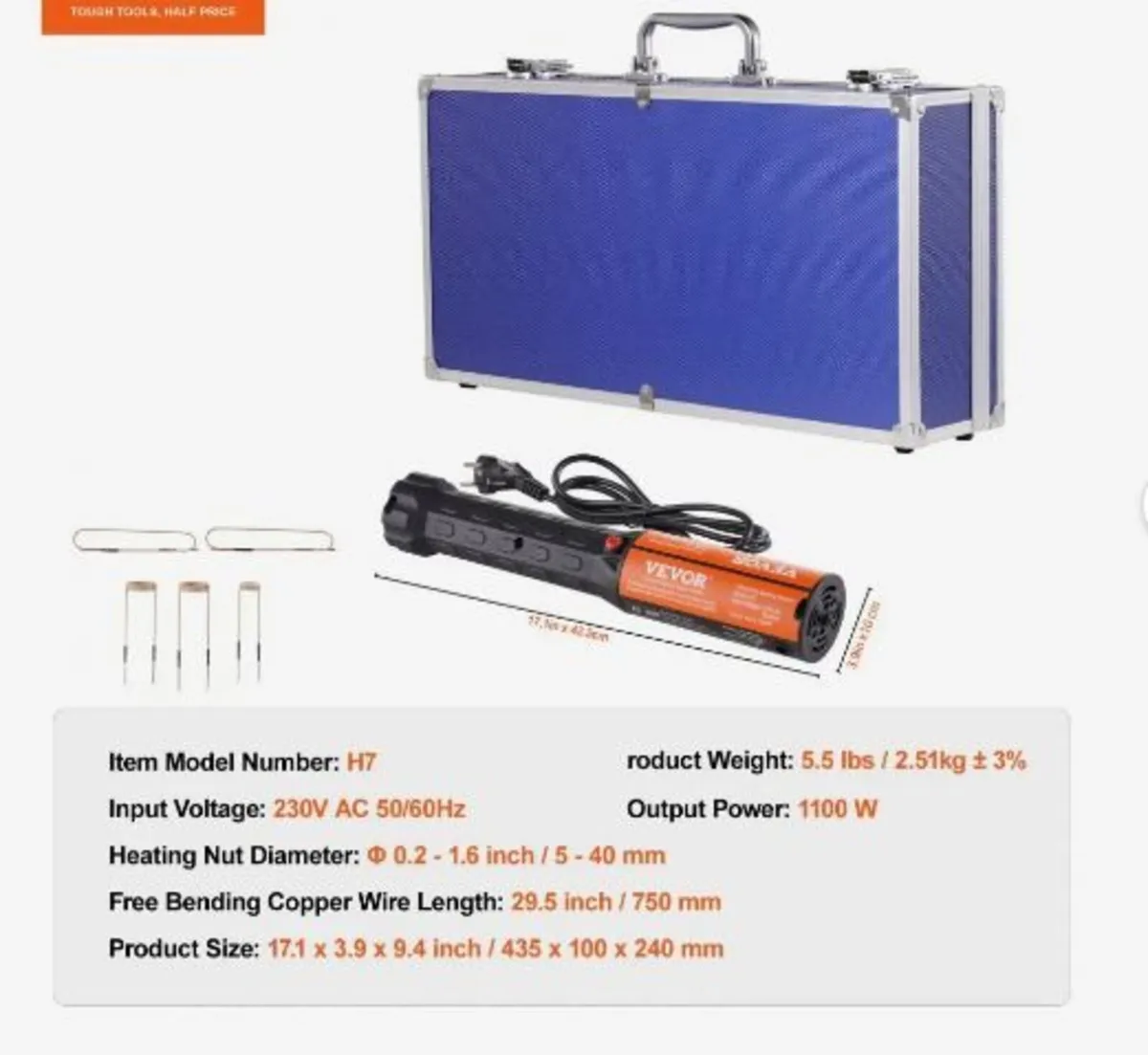 Magnetic Induction Heater Kit, 1000w 220V - Image 1