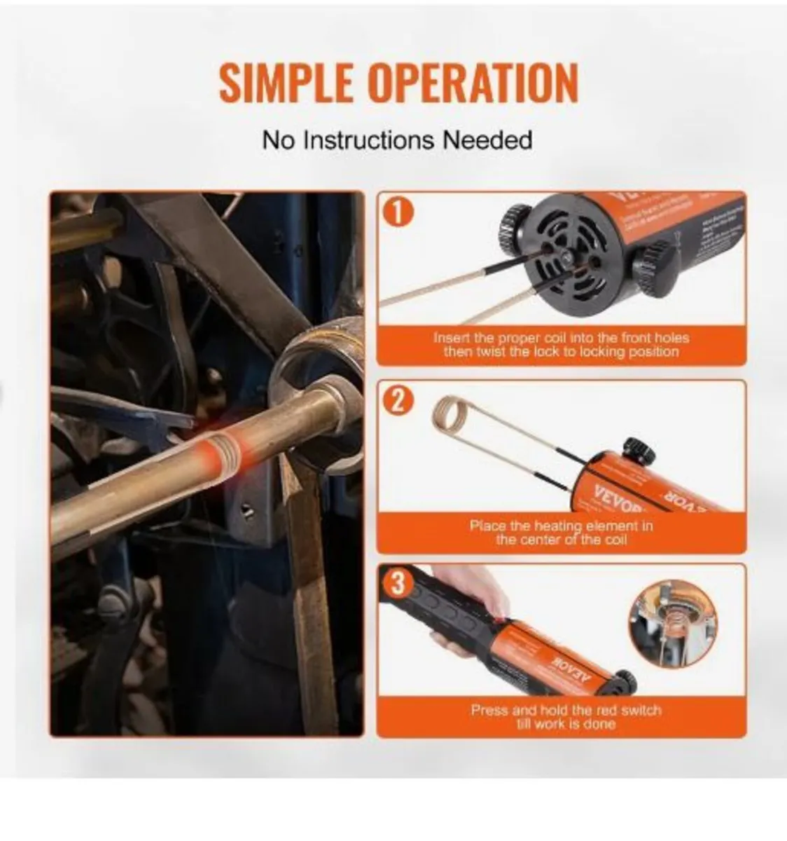 Magnetic Induction Heater Kit, 1000w 220V - Image 4