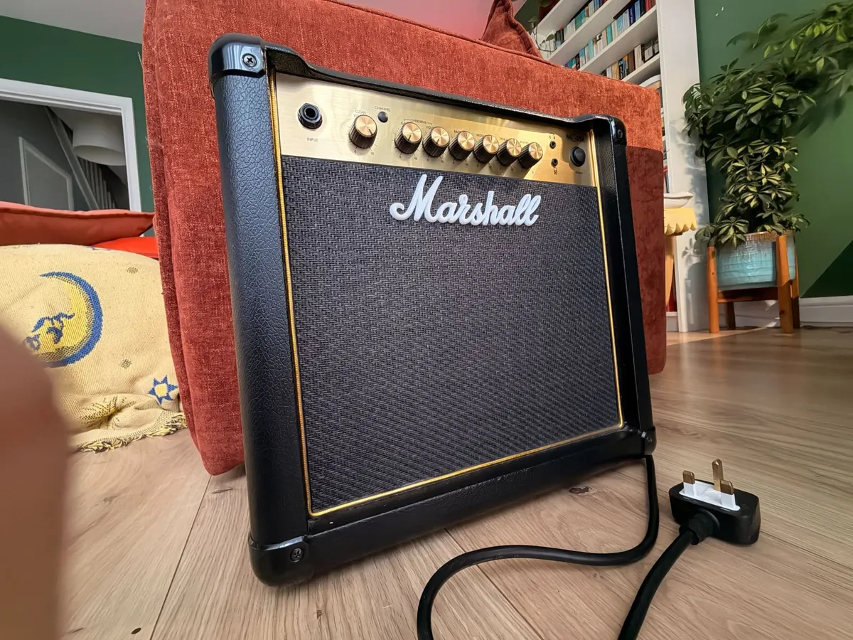 Marshall MG15GR Gold 15W Guitar Combo with Reverb - Image 1