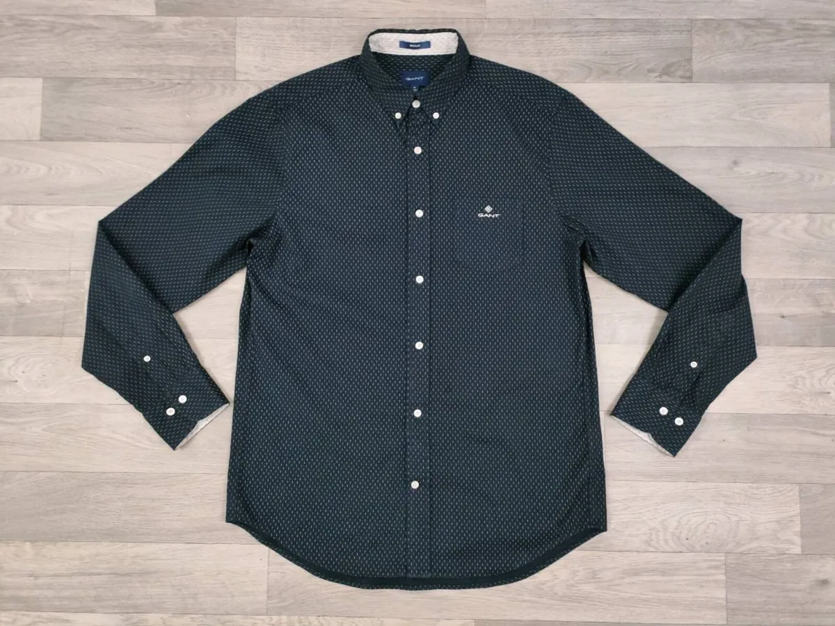 Gant Button Down Patterned Shirt Mens Medium - Image 1