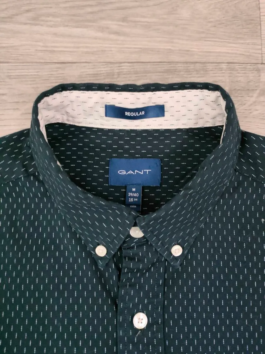 Gant Button Down Patterned Shirt Mens Medium - Image 4
