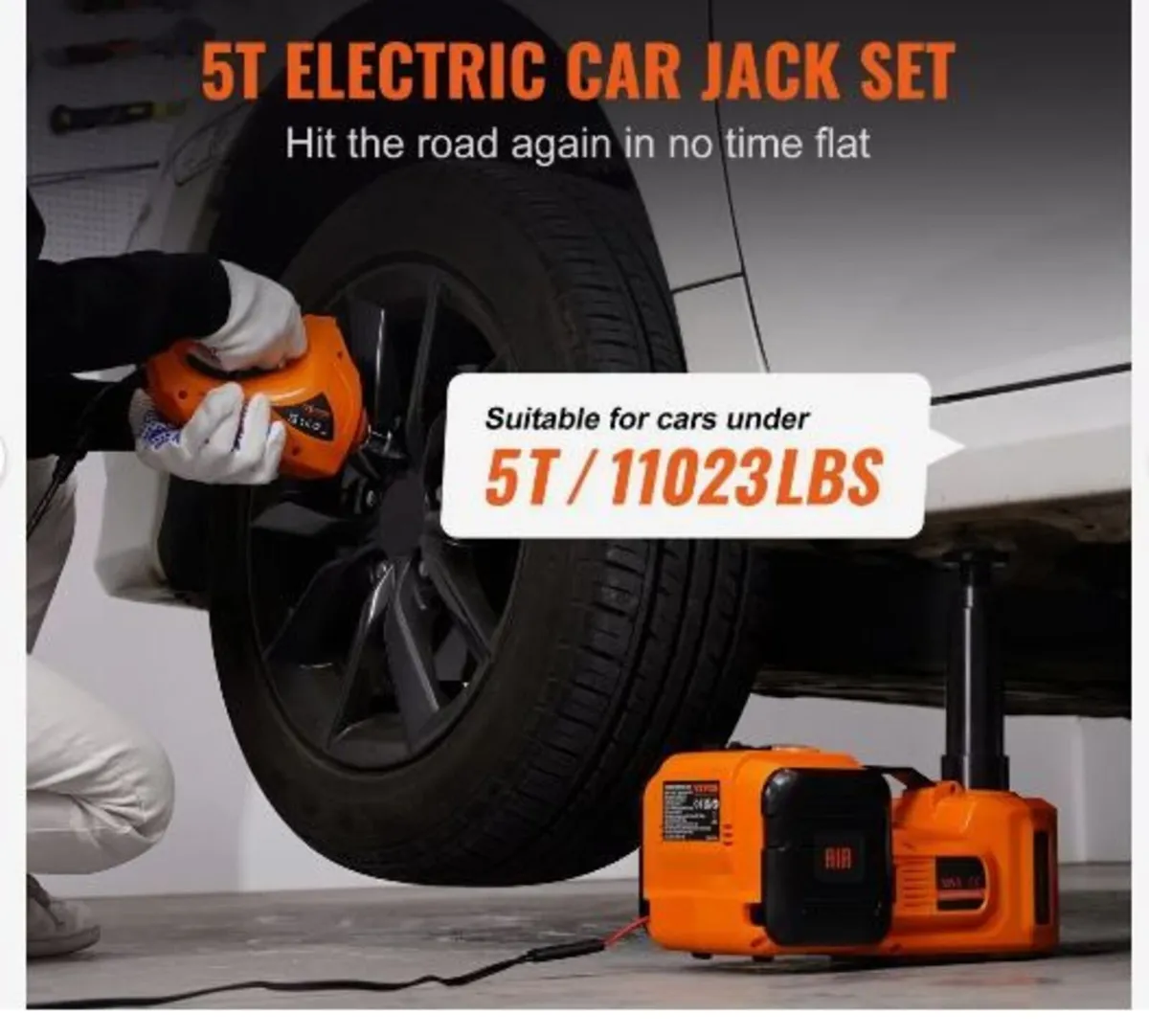 Electric Hydraulic Car Floor Jack 5 Ton 12V - Image 3