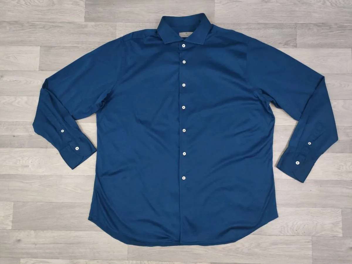 Canali Cotton Jersey Shirt Mens 2XL/3XL - Image 1
